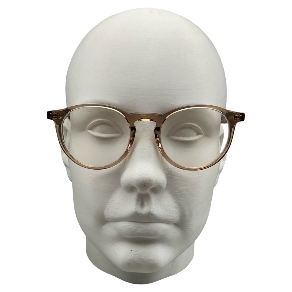 Calvin Klein CK25518 209 Brown Round Eyeglasses 50-20-145 With Case